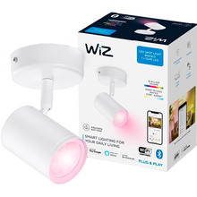 Розумний світильник WIZ IMAGEO Spots накладний точковий 5W 2200-6500K RGB Wi-Fi White (929002658701)