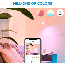 Розумний світильник WIZ IMAGEO Spots накладний точковий 5W 2200-6500K RGB Wi-Fi White (929002658701)