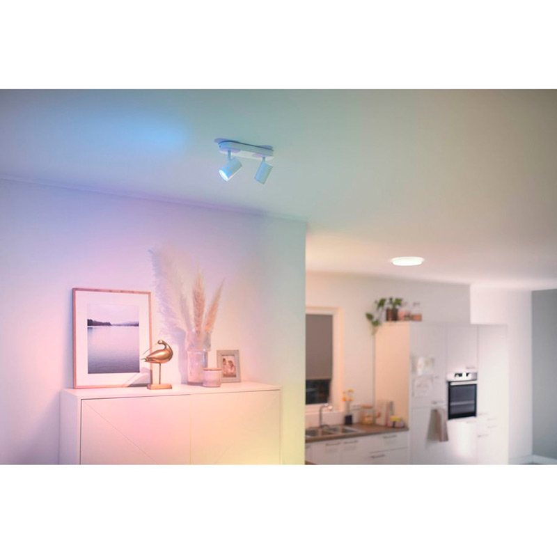 Розумний світильник WIZ IMAGEO Spots накладний точковий 2x5W 2200-6500K RGB Wi-Fi White (929002658801) Ступінь захисту IP20
