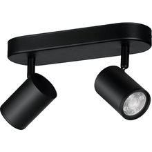 Розумний світильник WIZ IMAGEO Spots накладний точковий 2x5W 2200-6500K RGB Wi-Fi Black (929002659101)