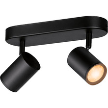 Розумний світильник WIZ IMAGEO Spots накладний точковий 2x5W 2200-6500K RGB Wi-Fi Black (929002659101)