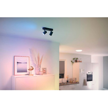Розумний світильник WIZ IMAGEO Spots накладний точковий 2x5W 2200-6500K RGB Wi-Fi Black (929002659101)