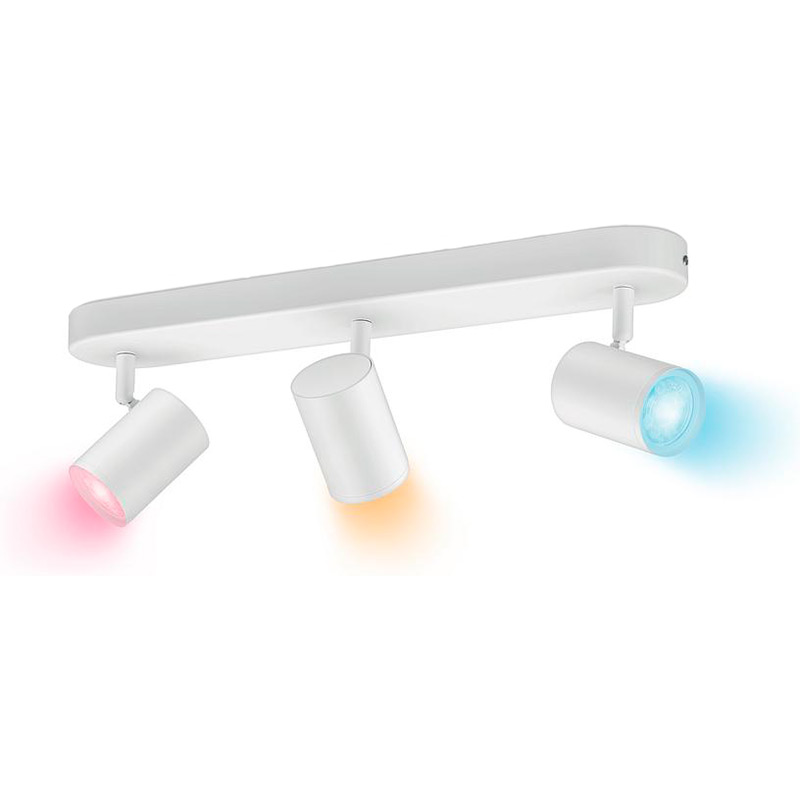 Умный светильник WIZ IMAGEO Spots накладной точечный 3x5W 2200-6500K RGB Wi-Fi White (929002658901) Степень защиты IP20