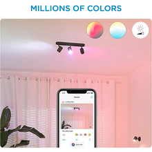 Умный светильник WIZ IMAGEO Spots накладной точечный 3x5W 2200-6500K RGB Wi-Fi Black (929002659201)