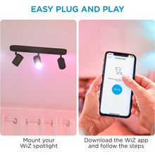 Умный светильник WIZ IMAGEO Spots накладной точечный 3x5W 2200-6500K RGB Wi-Fi Black (929002659201)