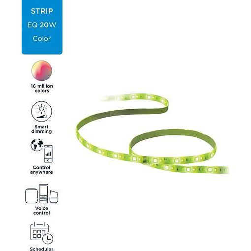 У Фокстрот Розумна світлодіодна стрічка WIZ LED Strip 1600Lm 2700-6500K RGB 2 м Wi-Fi (929002524801)