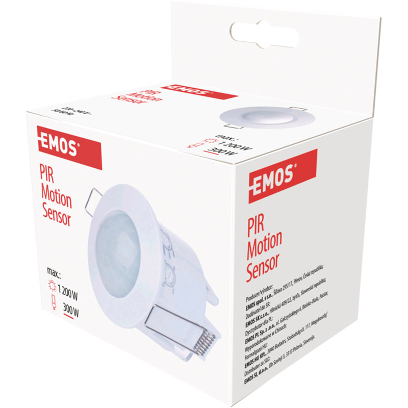 Зовнішній вигляд Датчик руху EMOS White (G1160)