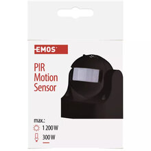 Датчик руху EMOS G1125 PIR 1200W Black (G1125) Датчик руху EMOS G1125 PIR 1200W Black (G1125)