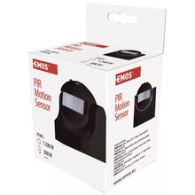 Датчик руху EMOS G1125 PIR 1200W Black (G1125) Датчик руху EMOS G1125 PIR 1200W Black (G1125)