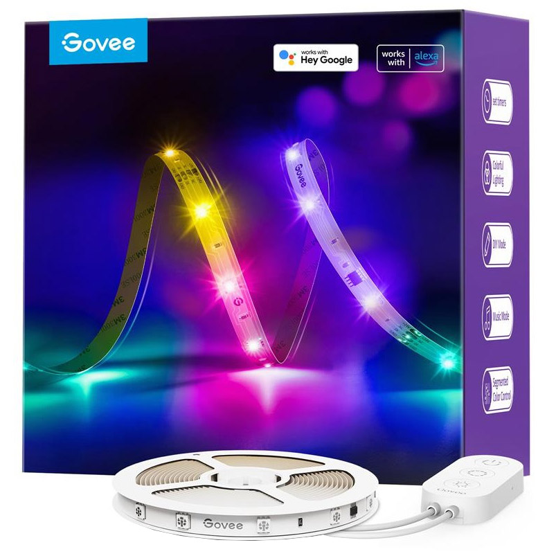 Умная светодиодная лента GOVEE H618С RGBIC Basic Wi-Fi + Bluetooth LED Strip (H618C3D1)