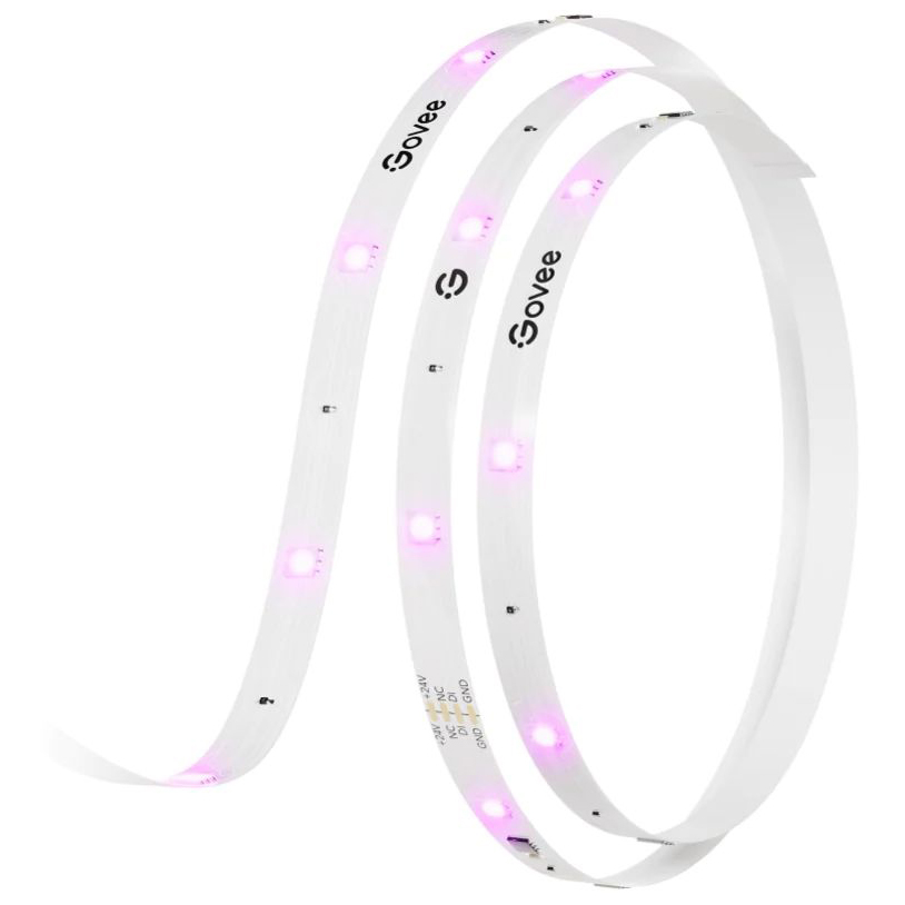 Умная светодиодная лента GOVEE H618С RGBIC Basic Wi-Fi + Bluetooth LED Strip (H618C3D1) Дополнительно особенности: Wi-Fi + Bluetooth, цвет свечения: RGBIC, изменение цвета, 64+ сюжетных режима, 11 музыкальных режимов, длина: 1000 см
