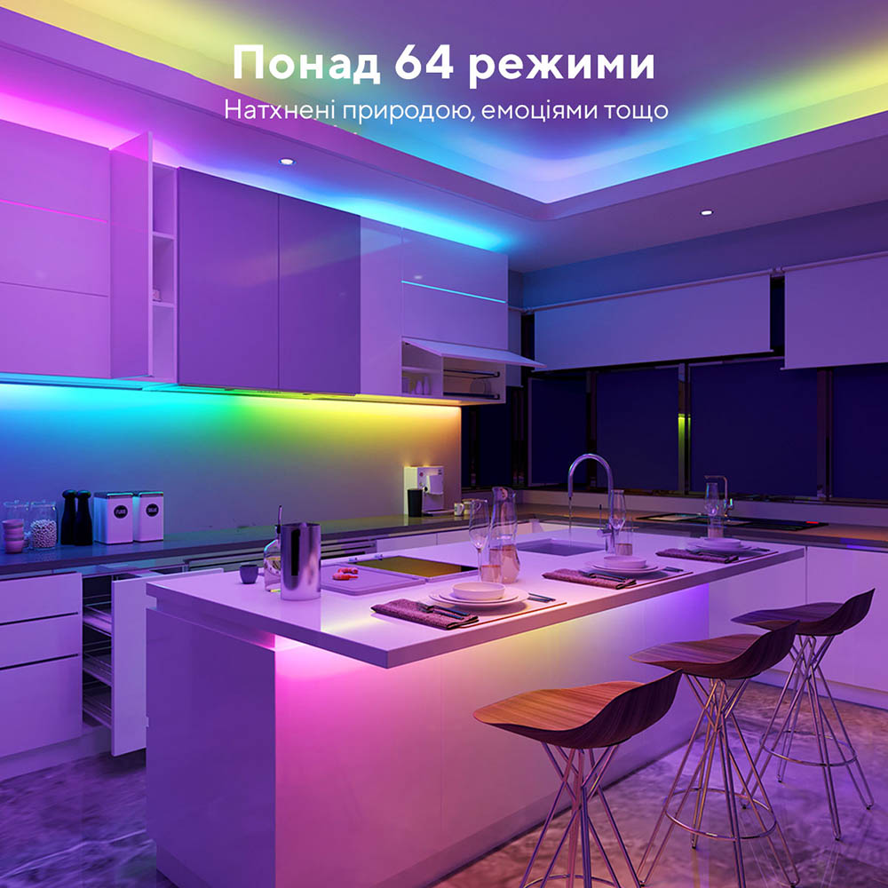 Фото 4 Розумна світлодіодна стрічка GOVEE H619A RGBIC Basic Wi-Fi + Bluetooth LED Strip Light (H619A3D1)