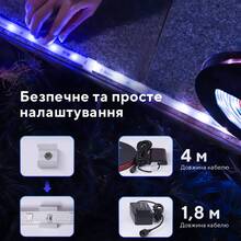 Розумна світлодіодна стрічка GOVEE H6172 Phantasy Outdoor LED RGBIC Strip (H61723D1)