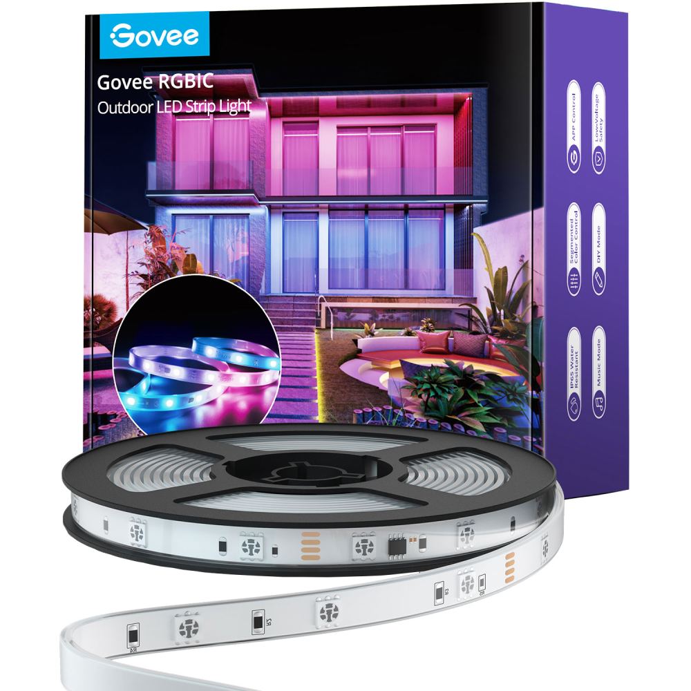 Умная светодиодная лента GOVEE H6172 Phantasy Outdoor LED RGBIC Strip (H61723D1)