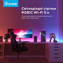 Розумна світлодіодна стрічка GOVEE H618A RGBIC Basic Wi-Fi + Bluetooth LED Strip (H618A3D1)