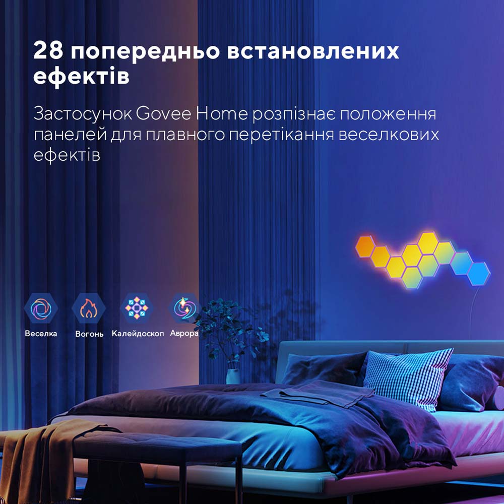 Фото Умный светильник Govee H6061 Glide Hexa Light Panels 10 шт RGB (B6061301)