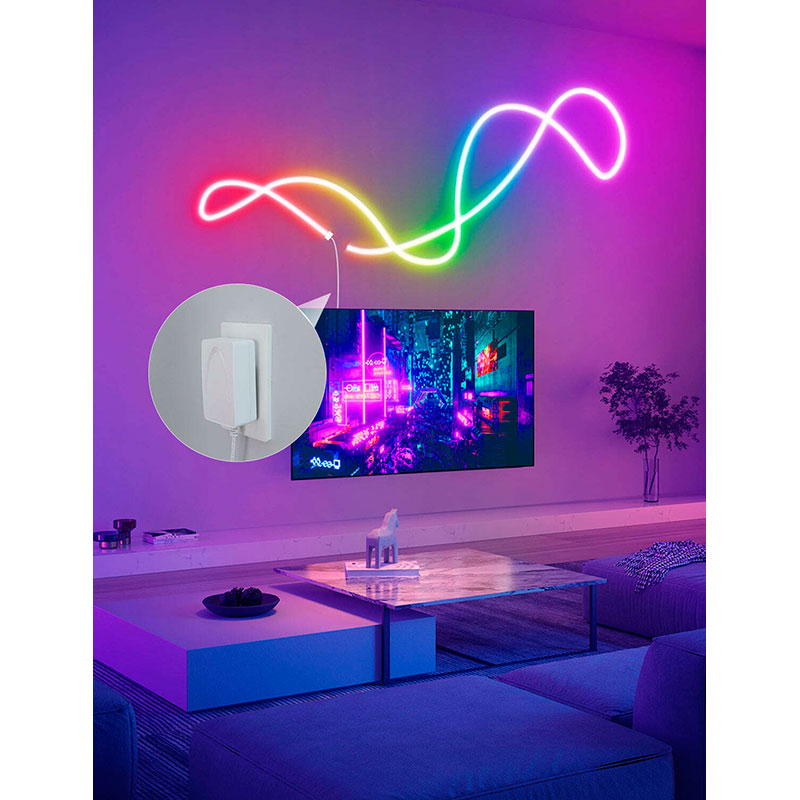 Фото 15 Умная светодиодная лента GOVEE H61A0 Neon LED Strip Light 3 м White (H61A03D1)