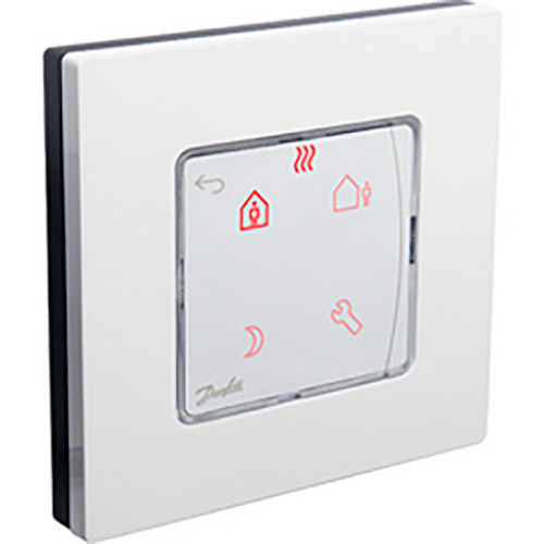Терморегулятор DANFOSS Icon Display White (088U1025) Совместимость для водяного теплого пола, для систем отопления