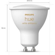 Умная лампа PHILIPS Hue GU10 5W Tunable white ZigBee (929001953309)