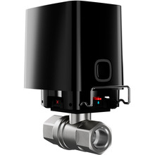 Розумний кульовий кран Ajax WaterStop 1/2" Jeweler бездротовий Black (000029711)