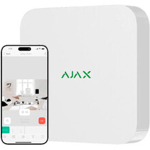 Видеорегистратор сетевой AJAX NVR 16 каналов jeweller White (000034518)