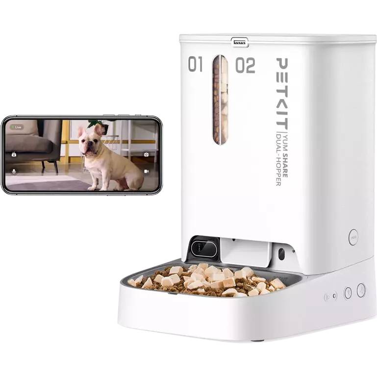 Смарт годівниця PETKIT Yumshare Dual-Hopper with Camera Smart Pet Feeder 5л (P591)