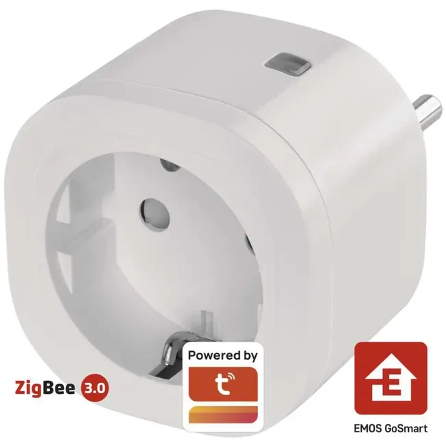 Фото Розумна розетка EMOS GoSmart Zigbee 16А White (P5533)