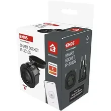 Розумна розетка EMOS GoSmart Zigbee 16А Black (P5534)