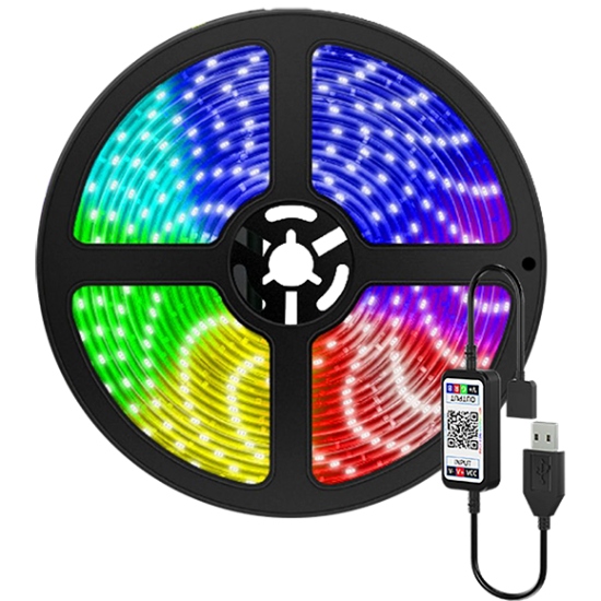 Светодиодная лента XTRIKE ME RGB 5 м (HT-5050B5) Дополнительно Длина: 5 м; Цвет свечения: RGB; Количество светодиодов на 1 м: 150 шт; Интерфейс: Bluetooth