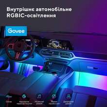 Набор умной подсветки для автомобиля GOVEE H7090 Interior Car Lights RGBIC Black (H70900D2)