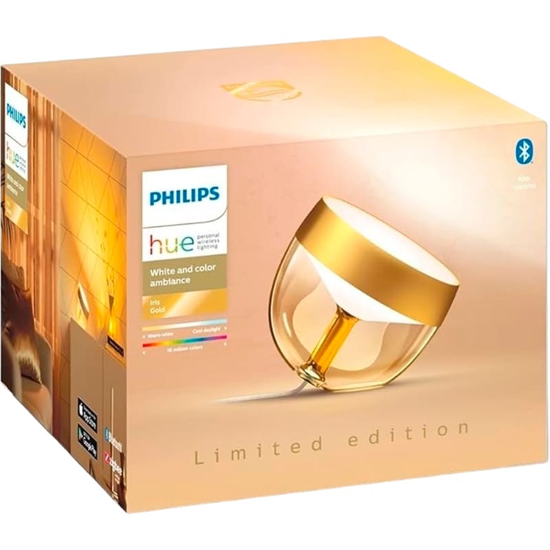 Светильник PHILIPS Hue Iris RGB ZigBee Gold (929002376402) Совместимость Apple HomeKit; Google Home; Philips Hue