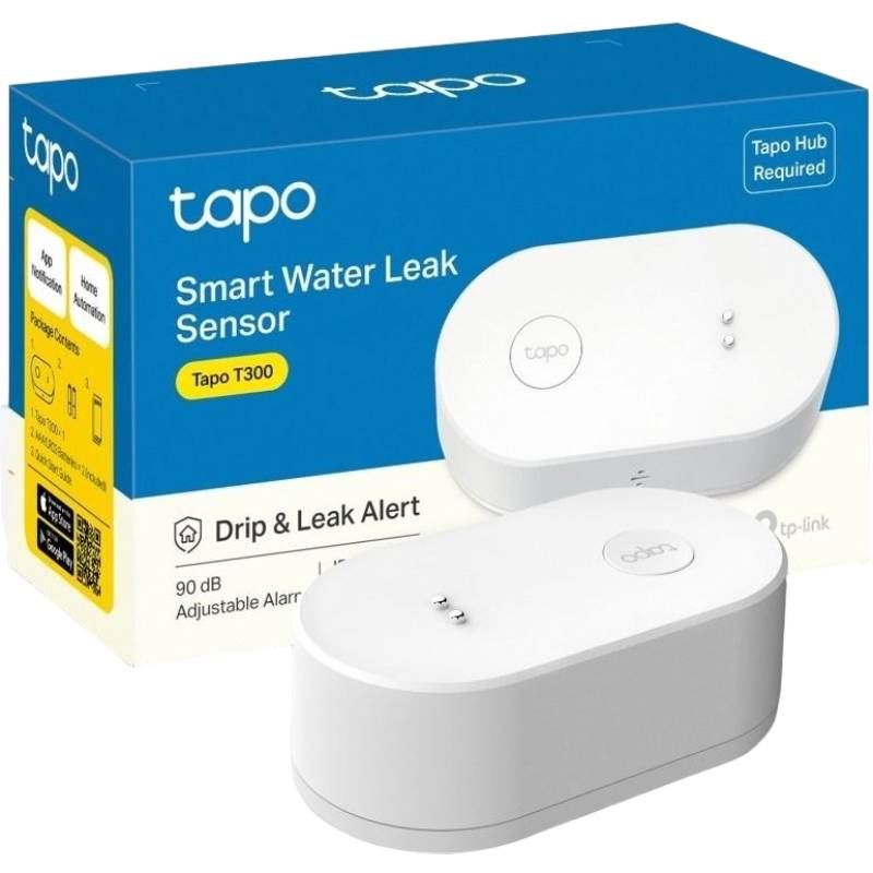 Датчик протечки воды TP-Link Tapo T300 868Mhz (TAPO-T300) Тип датчик затопления