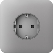 Передня панель для вбудованої розетки AJAX SoloCover for Outlet Basic Fog (46673)