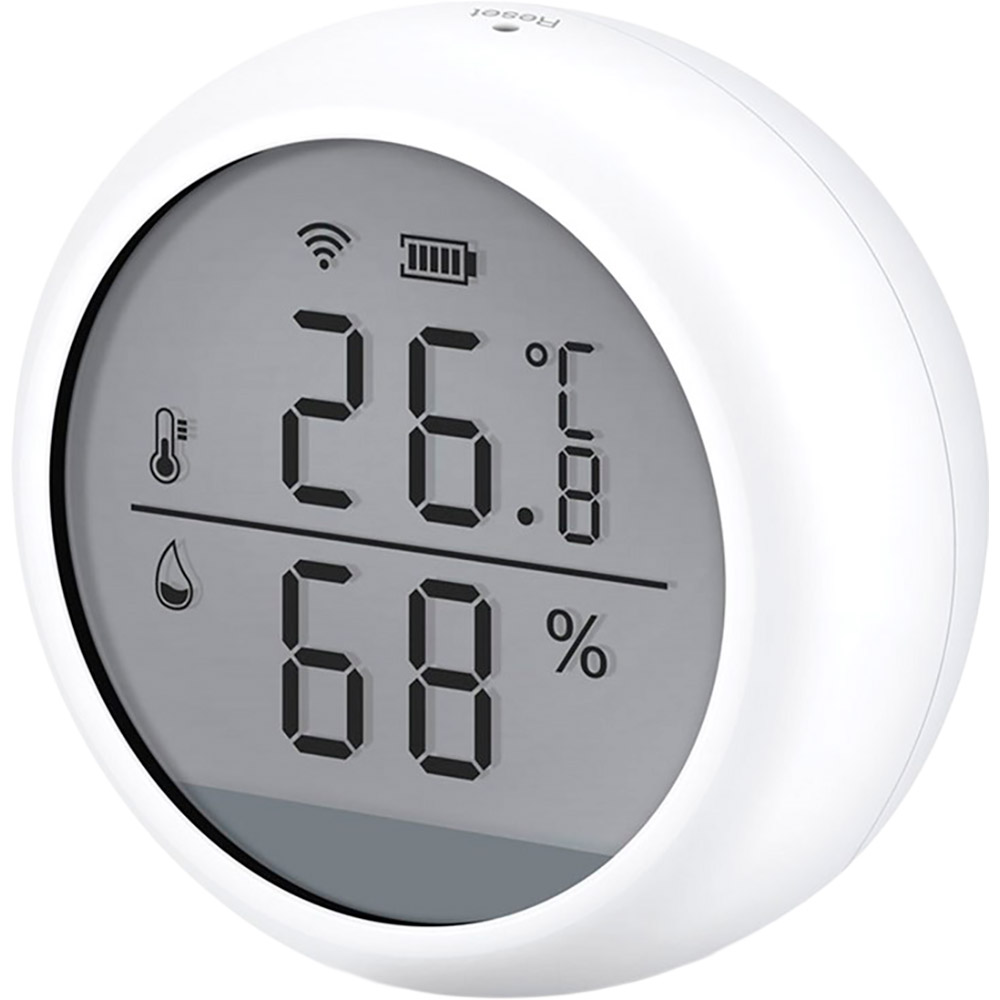 Датчик мікроклімату ACTION Tuya WSD400B White Додатково Wi-Fi підтримує сценарії з іншими пристроями Tuya Smart;