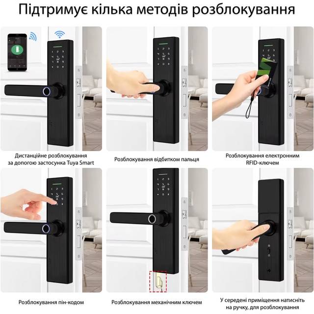 Фото Дверний замок ACTION Tuya X1