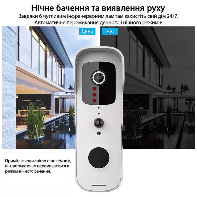 Замовити Бездротовий дверний дзвінок ACTION Tuya T30 з відео (ACT-T30)