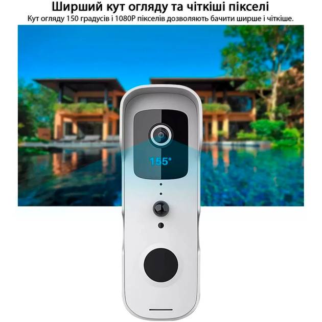 Покупка Бездротовий дверний дзвінок ACTION Tuya T30 з відео (ACT-T30)