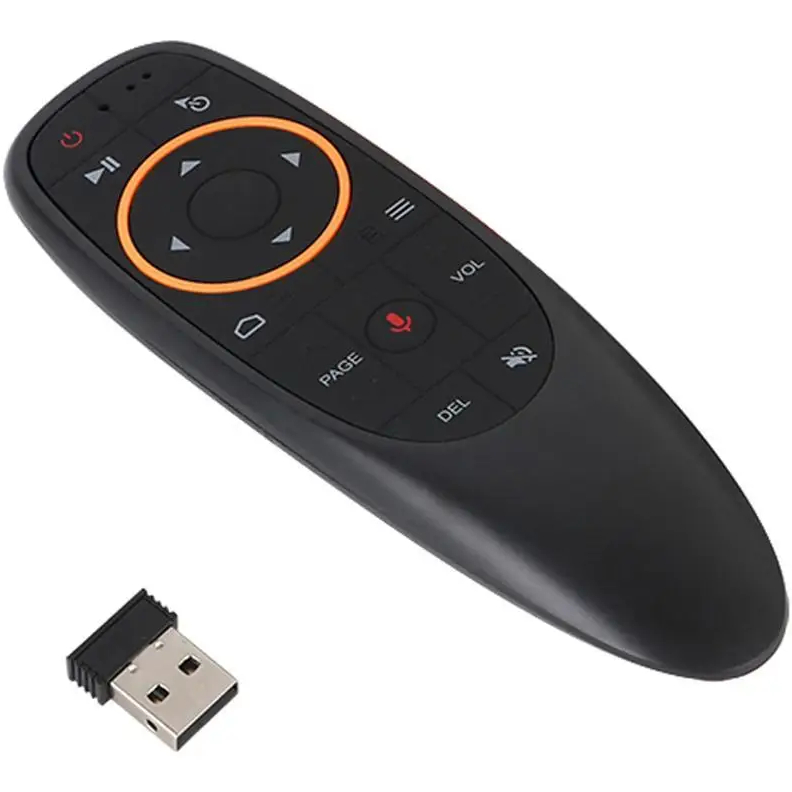 Пульт VOLTRONIC AIR MOUSE G10S Додатково Голосове керування, Гіроскопічне керування, Програмована кнопка; Кнопка пауза/відтворення