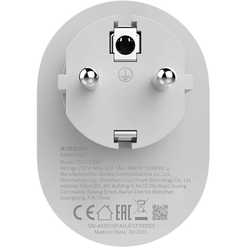 Розумна розетка XIAOMI Mi Smart Plug 2 (WIFI) Тип комутована розетка