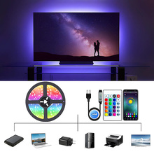 Умная светодиодная лента INSPIRE Smart 2835RGB LED USB 3м + пульт (24-Key-BT-Controllor2835RGB-LED-3M) (24bt28r3)
