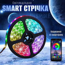 Умная светодиодная лента INSPIRE Smart 2835RGB LED USB 3м (BT-Controllor2835RGB-LED-3M) (bt28r3)