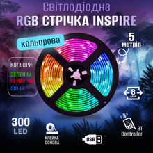 Умная светодиодная лента INSPIRE Smart 2835RGB LED USB 5м (BT-Controllor2835RGB-LED-5M) (bt28r5)