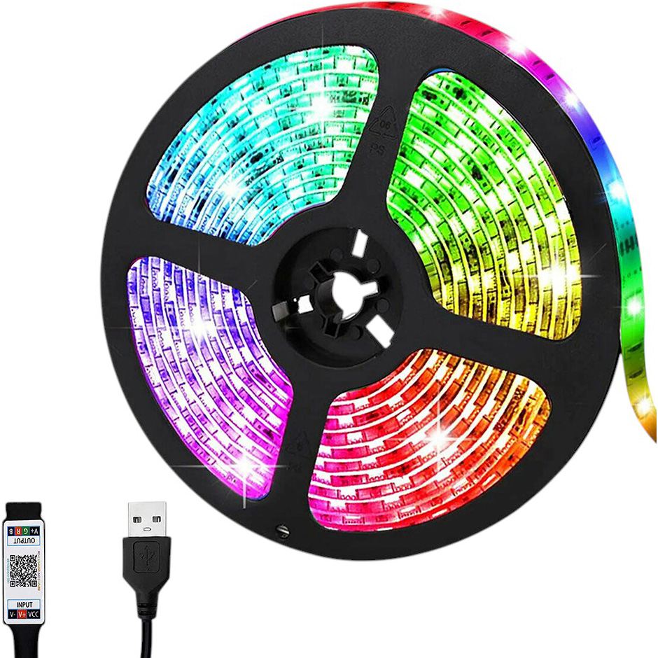 Умная светодиодная лента INSPIRE Smart 2835RGB LED USB 5м (BT-Controllor2835RGB-LED-5M) (bt28r5)