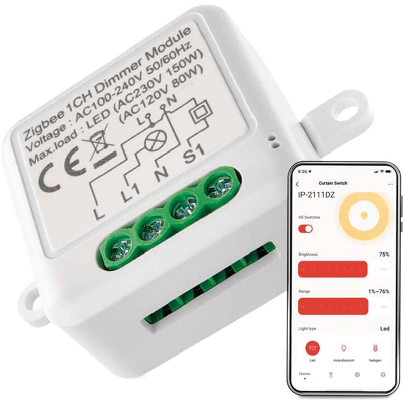 Умный модуль регулировки яркости EMOS H5107 В интернет магазине Умный модуль регулировки яркости EMOS H5107