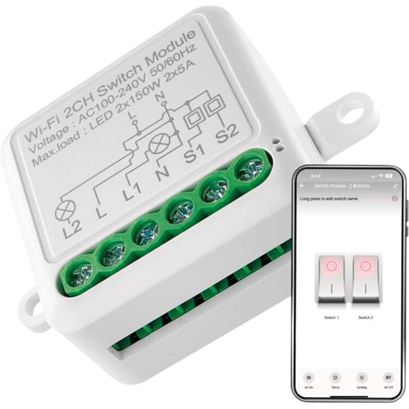 Умный модуль переключателя EMOS H5106 Умный модуль переключателя EMOS H5106 Тип реле