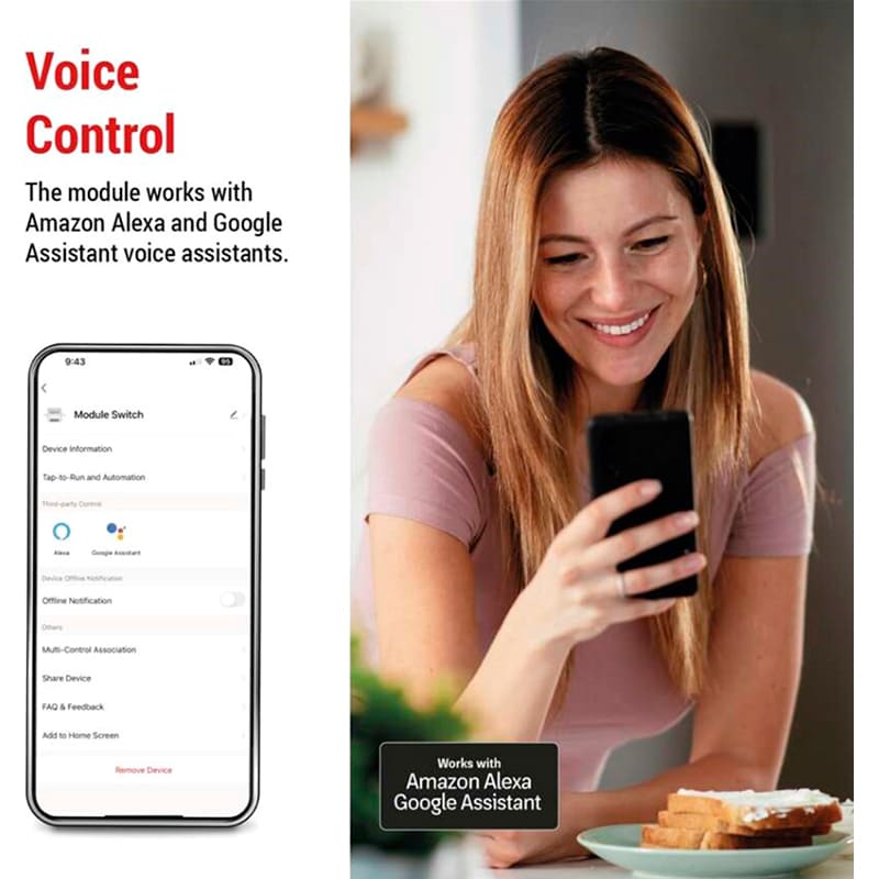 Умный модуль переключателя EMOS H5106 В интернет магазине Умный модуль переключателя EMOS H5106