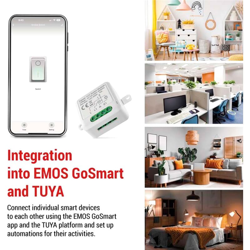 Фото 16 Розумний модуль перемикача EMOS H5101