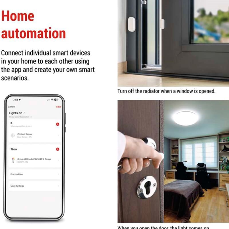 Умный датчик двери EMOS H5021 В Фокстрот Умный датчик двери EMOS H5021