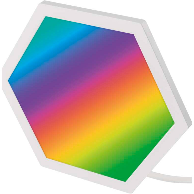 Умный светильник EMOS ZIW22AR Hexagons 10 частей Умный светильник EMOS ZIW22AR Hexagons 10 частей Дополнительно мощность 19 Вт, световой поток 1500 Лм, цветовая температура 3500 - 6500 K, срок службы 20 000 часов, RGB (выбор цвета)