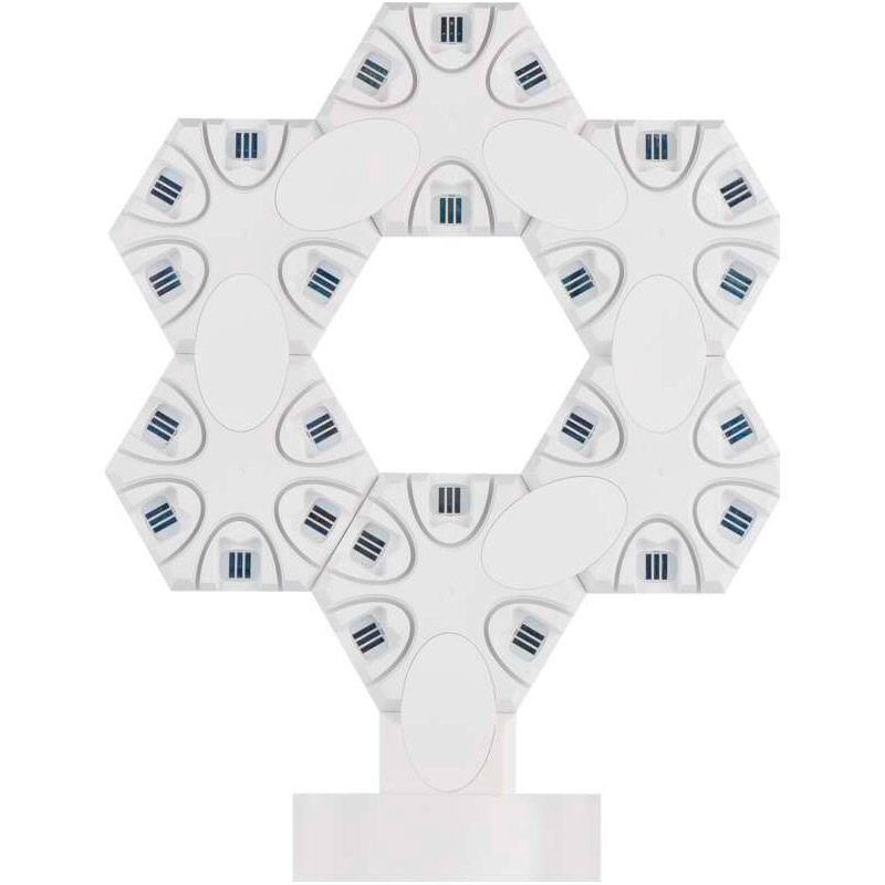 Розумна настільна лампа EMOS ZIW426R Hexagon Lamp AMBI White Розумна настільна лампа EMOS ZIW426R Hexagon Lamp AMBI White Додатково RGBIC-підсвічування з 16 мільйонами кольорів, потужність 5.5 Вт, світловий потік 500 Лм, колірна температура 3500 – 6500 K, термін служби 20 000 годин